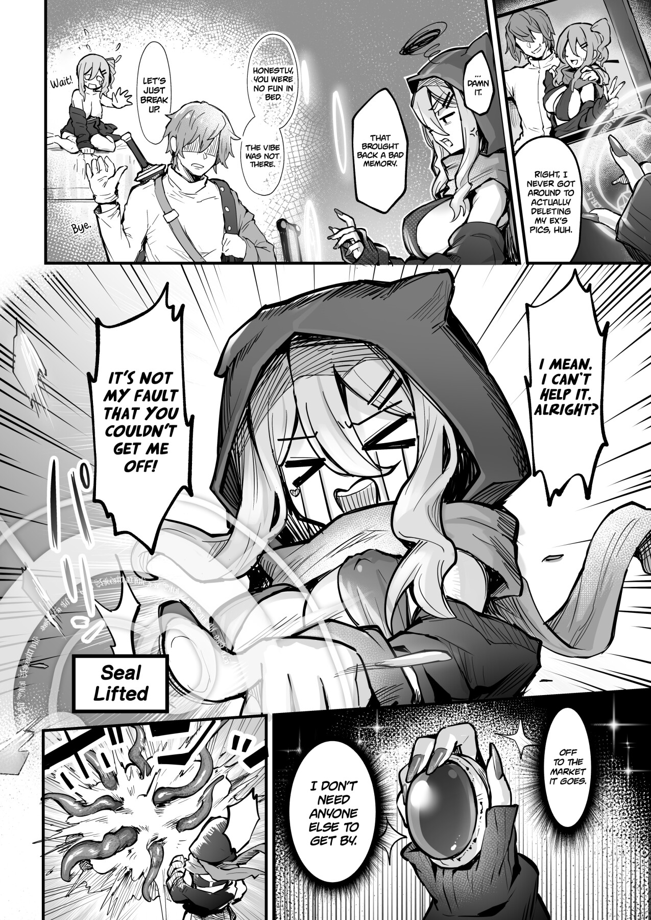 Hentai Manga Comic-A story about an insensitive gal's first orgasm with tentacles-Read-3